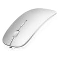 Rechargeable Wireless Mouse for Laptop Mac iPad, Wireless Bluetooth Mouse with Silent Clicks and Adjustable DPI, Portable Ergonomic Dual Mode Mice
