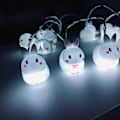 Miniatyrbild 3 av 5: Påskkanin LED-ljusslinga 20 lampor 3 meter Batteridriven för dekoration White