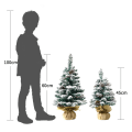 Miniatyrbilde 5 av 5: Miniatyr Juletre med LED-lys Realistisk Utseende Levende Farge Batteridrevet Opplyst Kunstig Julgran Ornament 60cm,Warm light