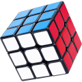 Miniatyrbilde 1 av 4: Profesjonell Speed Cube 3x3x3, Slitesterk Glatt Hjerneutvikling Barnas Utdanningsleker Puslespillleker Bærbar for Voksne (Standard)
