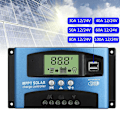 Miniatyrbilde 3 av 5: Solcelle-kontrollere MPPT 100A 80A 60A 50A 40A 30A Dobbel USB LCD-skjerm 12V 24V 40A