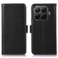 Ægte læderpung telefoncover til Xiaomi 15T Pro Black