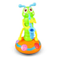 Miniatyrbillede 1 af 5: Elektrisk Dansende Wiggle Worm Lys Og Musik Universal Sax Caterpillar Legetøj Til Børn Blue