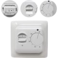 Miniatyrbilde 1 av 5: Manuelle gulvvarme termostat 220v 16a, elektrisk gulvvarme kontroller mekanisk romtermostat med gulvsensor sonde 1 stk
