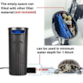 Miniatyrbillede 4 af 5: Akvarium Skildpaddefilter Til Reptiler Tank Lavt Vandfald Filter