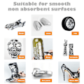 Miniatyrbild 5 av 5: 3-pack Flytande Krommarkör Spegel Flytande Kromfärgpenna Set Metalliska Markeringspennor Penna DIY Konst Hantverk Markeringspenna Silver