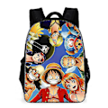 Miniatyrbild 1 av 2: Anime One Piece Ryggsäck för Barn Pojkar Flickor Utomhus Resa Skolryggsäck Dagryggsäck Axelväska Ryggsäck Presenter C