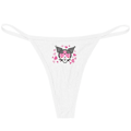 Miniatyrbild 3 av 5: Hellokitty Ren Bomull Tunn Rem Sexig Stringtrosa Låg Midja Sömlös Anime Tecknad Kuromi Underkläder för Kvinnor Enkla Ribbade T-trosor ROSA 9 PINK 9 XL