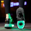 Miniatyrbilde 4 av 5: Barns Sneakers Dobbelthjulssko Led Lyssko Q7-yky Black 35