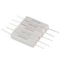 5 x 330 Ohm 5% 10W Watt Trådviklede Keramiske Cementmodstande White