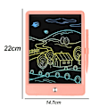 Miniatyrbillede 2 af 5: Kxj-børns Doodle Tegnebræt Farve Lcd Skrivebræt-4