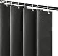180x200cm Dark Grey Shower Curtain for Bathroom Waterproof Mildew Resistant Weighted Polyester Fabric