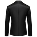 Miniatyrbilde 2 av 2: Allthemen Herre Business Casual Enknappsjakke med hakket revers i ensfarget Black S