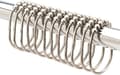 Breda duschdraperiringar krokar, rostfritt stål set om 12 Brushed Nickel