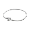 Miniatyrbilde 5 av 5: Pandora Slange-Strikket Armbånd Med Sylinderlukking Og Sterlingsølv A2 21cm
