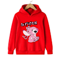 Miniatyrbild 5 av 5: Rolig 90-tals Jul Stitch Hoodie Barnkläder Cartoon Kläder Flickor Pojkar Lilo och Stitch Tröja Hoodie Baby Casual Topp 59023 59023 110CM