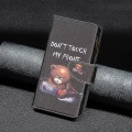 Miniatyrbillede 5 af 5: Læder Telefonetui med Lynlås Lomme til Nokia G22 Bf03 Mønstertryk Wallet Foldbar Stativ Cover Bear