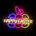 Miniatyrbild 1 av 6: Easter Egg Neon Sign for Easter Decorations LED Egg Neon Light for Room Wall Decor Holiday Gift