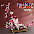 Miniatyrbillede 1 af 5: Orkidé Blomster Byggeklodser | Blok Konstruktion Blomster | Voksen Blomster - Klodser - Without box 92008