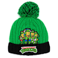 Miniatyrbillede 2 af 4: Teenage Mutant Ninja Turtles Børne/Børne Strikket Hat Og Vanter Grøn/Sort 4-8 År