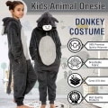 Miniatyrbild 5 av 5: Unisex Donkey Djur Onesie Pyjamas Set Fri Frakt 3 4 Years