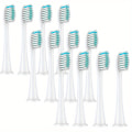 Miniatyrbillede 1 af 5: Tandbørstehoveder til Philips Sonicare - Udskiftningshoveder med bløde Dupont-børster - Udskiftningshoveder til elektriske tandbørster Standard 12pcs