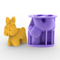 Miniatyrbillede 4 af 5: Lille Donkey Epoxy Harpiksform Hjemmedekoration Ornamenter Silikonform DIY Håndværk Gips Stearinlys Støbningsform