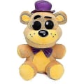 Pikkukuva 1 / 5: 10 Tuuman Ihastuttava Yöpehmo - Violetti Hattu Kulta-Freddy Pehmolelut - Ihanat Kuivuneet Karhu Täytetyt Fredbear Pojat
