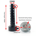 Miniatyrbilde 3 av 5: Motorsykkeldemper 35mm 42mm 45mm 48mm 60mm Db Killer Eksosrør Dempere Motorsykkel 60MM Long Black