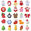 Miniatyrbillede 3 af 5: Kalender 2023 Jule-nedtællingskalender Legetøj 24 stk. Assorterede Søde Mochi Dyr Squishy Holdbar Høj Kvalitet 1