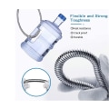 Miniatyrbillede 4 af 5: Brusestang 5m Ekstra Lang Rustfrit Stål Bruseslange, Med Massiv Messingforbindelse, Universal, Anti-burst, Kromfinish. (500cm)