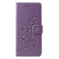 Miniatyrbild 1 av 5: Imprint Fjärilsblommiga Plånboksfodral Stativ Läder Mobiltelefonfodral för Samsung Galaxy J4 Plus