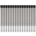 20 STK 3,9 tommer medium spids sort blæk kuglepenne-refiller til Parker-penne Black