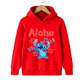 Miniatyrbild 1 av 5: Rolig 90-tals Jul Stitch Hoodie Barnkläder Cartoon Kläder Flickor Pojkar Lilo och Stitch Tröja Hoodie Baby Casual Topp 938 938 120CM