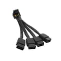 För GPU RTX4090 RTX4080 4X8 Pin PCI-E till 16 Pin Grafikkort Strömkabel 12VHPWR Kontakt Armbåge C Black