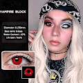 Pikkukuva 3 / 5: Halloween-väriset piilolinssit Anime Cosplay -silmät Linssit Linssit Linssit Pure red