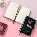 Miniatyrbillede 2 af 3: Dagbog med Lås til Piger - Læder Kodebog Journal Sød Hemmelig Dagbog Notebook med Kombinationsslås til Kvinder Voksne B6 pink B6