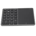 Miniatyrbild 3 av 8: Wireless Numeric Keypad Touchpad Design 22 Keys 2.4G Dual Mode Connection Type C Interface Laptop Keyboard Gray 0.1