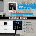 Miniatyrbillede 4 af 6: Professionel Affugter COSTWAY-73,5 L/Dag-3 Tilstande-24 Timers Timer-Forsinket Start-Op Til 100 m²-Automatisk Afrimning-Hvid
