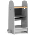Miniatyrbillede 1 af 6: Læringstårn Træbørn COSTWAY - med Tavel Sort & Højdejusterbar - Sikkerhedsrail & Anti-Tip Fødder - Belastning 90kg - E