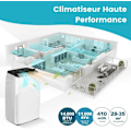Pikkukuva 5 / 6: 6 in 1 Hiljainen Kannettava Ilmastointilaite 14000 BTU R290 COSTWAY - Lämmitys/Jäähdytys - APP-ohjaus/LED-näyttö/Kaukosäädin