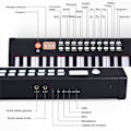 Miniatyrbillede 3 af 4: COSTWAY 88-key børns digital synthesizer klaver med MIDI og Bluetooth funktion, dynamisk justering, Sustain Pedal