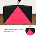Pikkukuva 4 / 4: COSTWAY kokoontaittuva voimistelumatto 240 x 120 x 5 cm kannettava kuntopatja 4 kerrosta fitness-, jooga- ja urheilukäyttöön, vaaleanpunainen ja musta