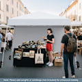 Miniatyrbillede 4 af 5: COSTWAY Pop-Up Foldbar Telt 3 x 3 M med 1 Sidevæg - Solbeskyttelse UPF50+ - Bærbar Rygsæk til Camping, Hvid