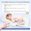 Miniatyrbillede 3 af 6: COSTWAY Digital Babyvægt Max 30 kg Størrelse 60CM APP Kontrol 4 måleenheder Tara-vedligeholdelsesfunktion LED-skærm Automatisk nedlukning