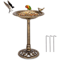 Miniatyrbillede 1 af 6: Fuglefoderstand COSTWAY - Højde 72CM - Diameter 51cm - Antik Bronze Design brons