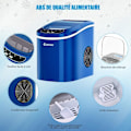 Miniatyrbild 2 av 4: COSTWAY Ice Maker 12KG/24H 9 isbitar per 6-13 min 2,2L tank 0,7kg Isbricka med Ice Scoop for Home Blue