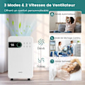 Miniatyrbillede 4 af 4: COSTWAY Affugter 15 L/Dag 156W 2L Tank Sleep Mode, 24 H Timer, LED Display Touch Control, Kontinuerlig Evakuering