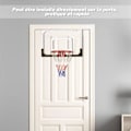 Miniatyrbillede 2 af 6: COSTWAY Mini Vægmonteret Basketball Bøjle 45 x 30 CM til at hænge indendørs i PC til fritid Leg Soveværelse Kontor Hvid