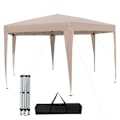 Miniatyrbillede 1 af 2: Hexagonal Have Telt 400x348cm-COSTWAY- Pop-Up Justerbar Højde 228-248cm -6 til 8 Personer-UV-Beskyttende Sammenklappelig til Fest, BBQ